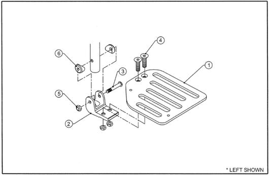 Flip-Up Footrest Assembly