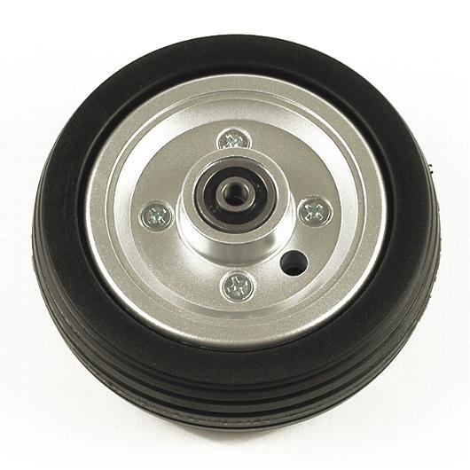 6 Black Flat-Free Rear Caster Wheel Assembly for Jazzy Chairs