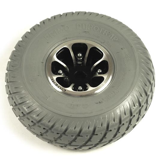 10 Gray Air-Filled Drive Wheel Assembly for Jazzy and Jet Power Chairs