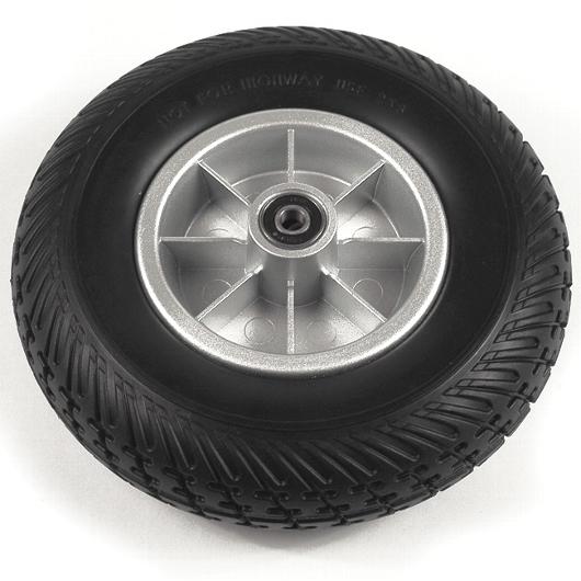 8 Black Flat-Free Wheel Assembly fo Go Go Scooters