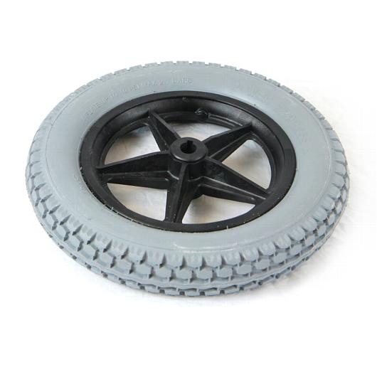 12.5 Gray Flat-Free Drive Wheel Assembly