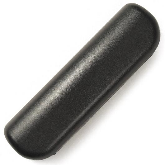 Kit, Arm Pad w/ Screws, Desk Length, Urethane Waterfall, Black (9 L x 2-5/8 W)