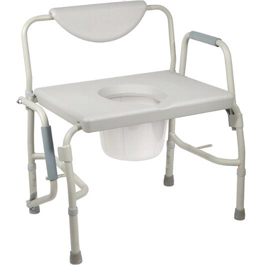 Deluxe Bariatric Drop-Arm Commode
