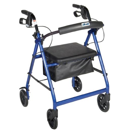 Aluminum Rollator, 6 Casters