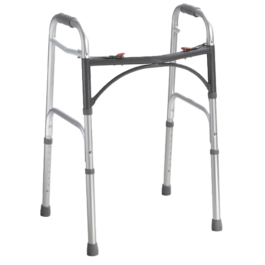 Deluxe Folding Walker, Two Button