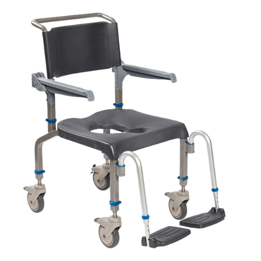 EZPZ Mobile Shower Chair - Attendant Propel