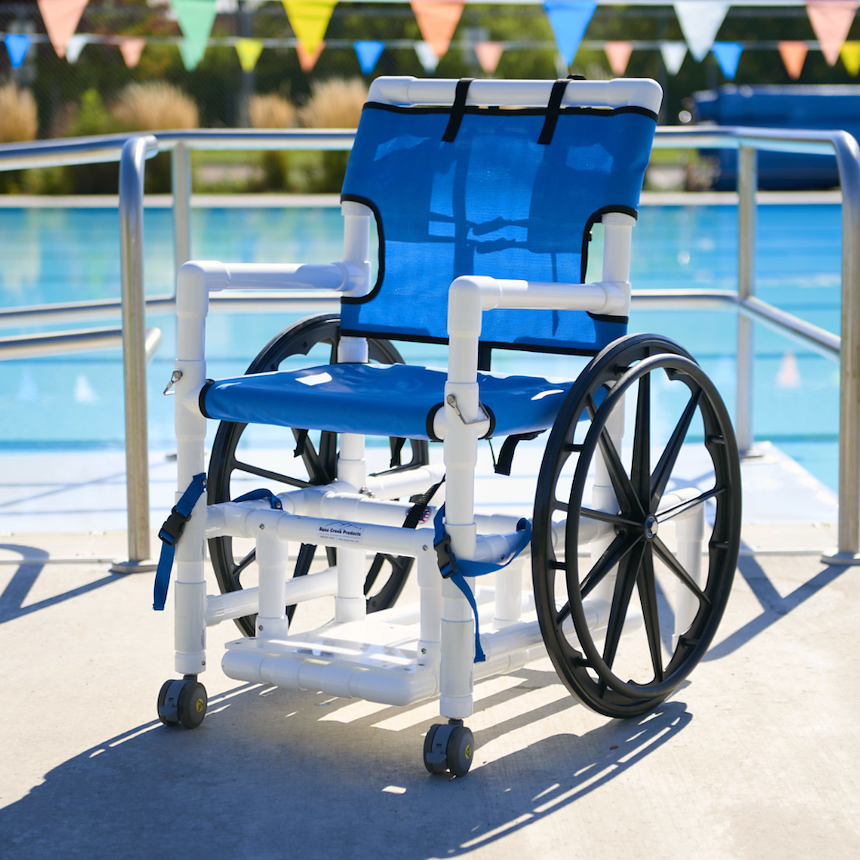 Pool Access Chair with Mesh Seat