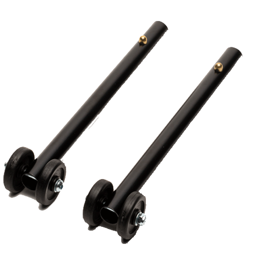 Rear Straight Anti-Tipper w/Wheels, Pair